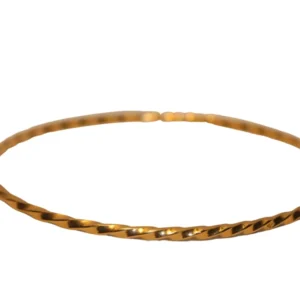 Gegalvaniseerde Staal Twisted bangle bracelet