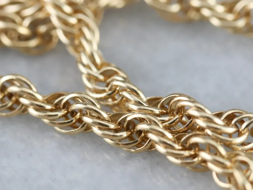 Gold Rope Twist Chain