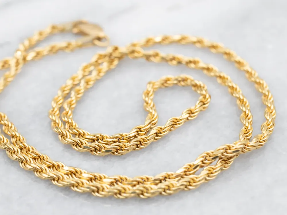 Heavy Rope Twist Chain Lobster Clasp - 10mm Diameter