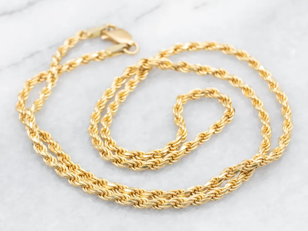 Heavy Rope Twist Chain Lobster Clasp - 10mm Diameter