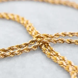 Long Antique Rope Twist Chain
