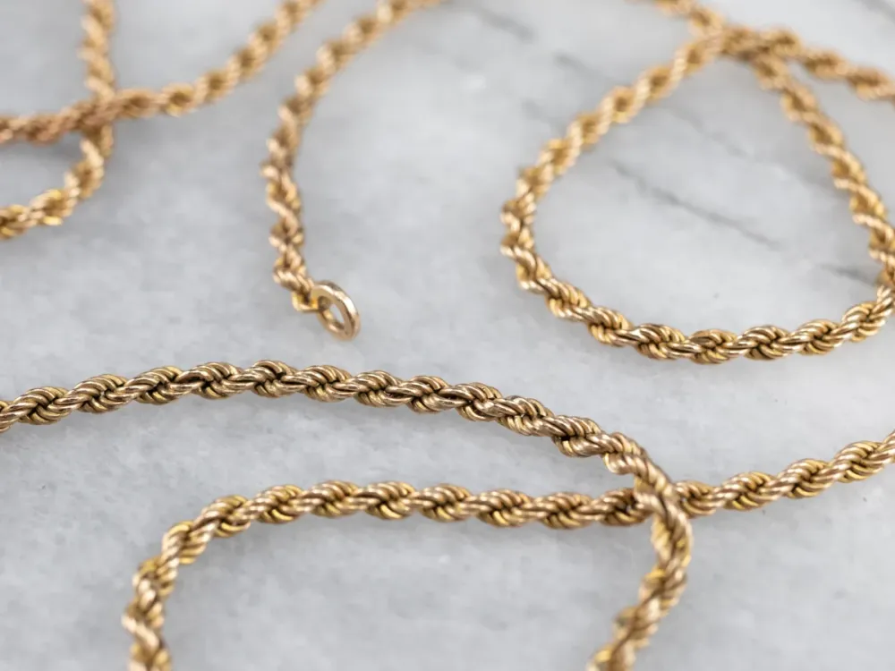 Roestvrij Staal Antique Rope Twist Chain