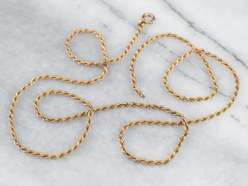 Roestvrij Staal Antique Rope Twist Chain