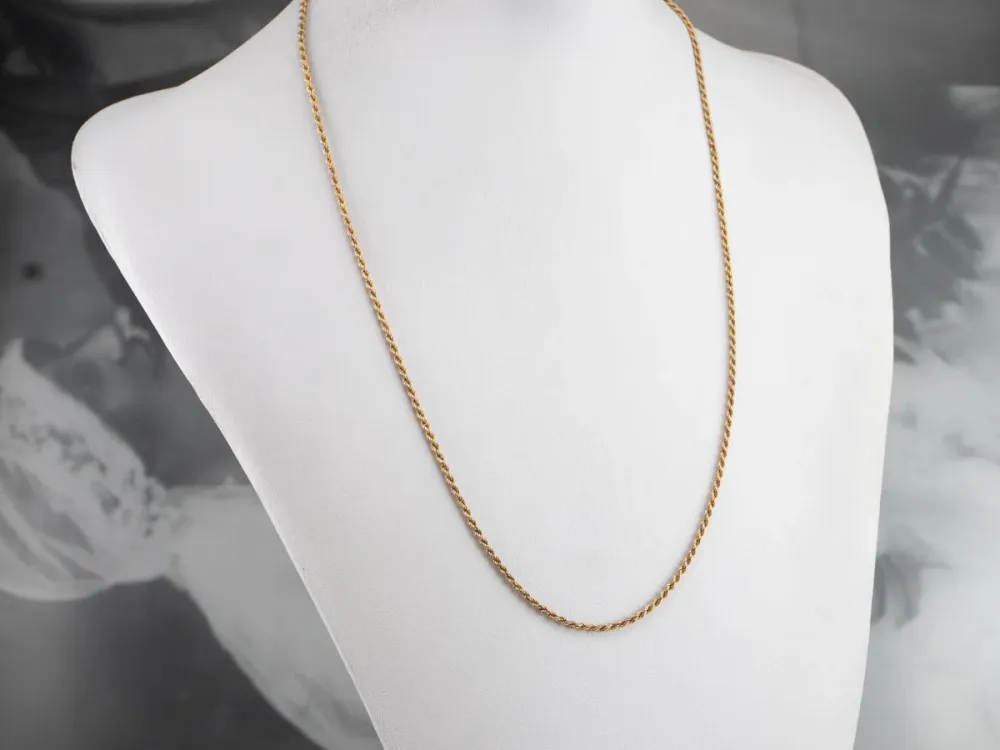 Roestvrij Staal Antique Rope Twist Chain