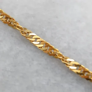 Roestvrij Staal High Karat Verguld Fancy Twist Chain