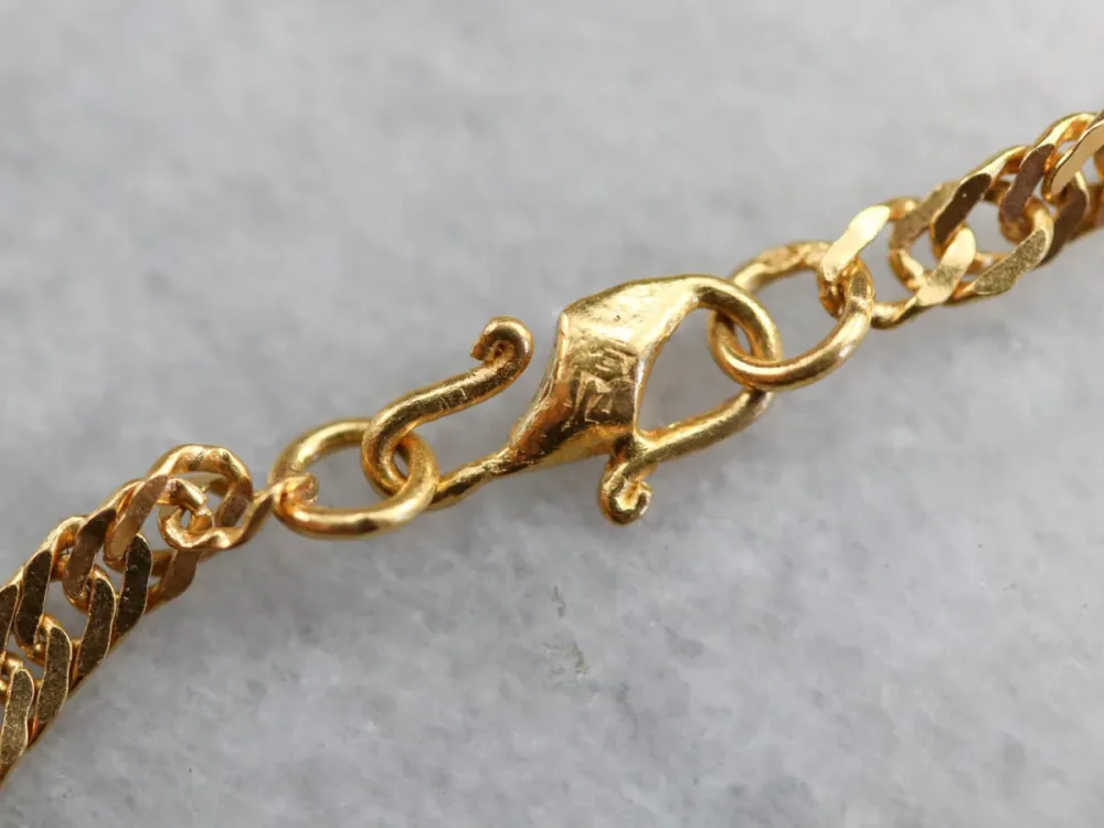 Roestvrij Staal High Karat Verguld Fancy Twist Chain