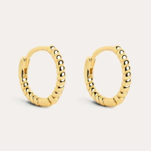 Twist Gold Hoop Earrings