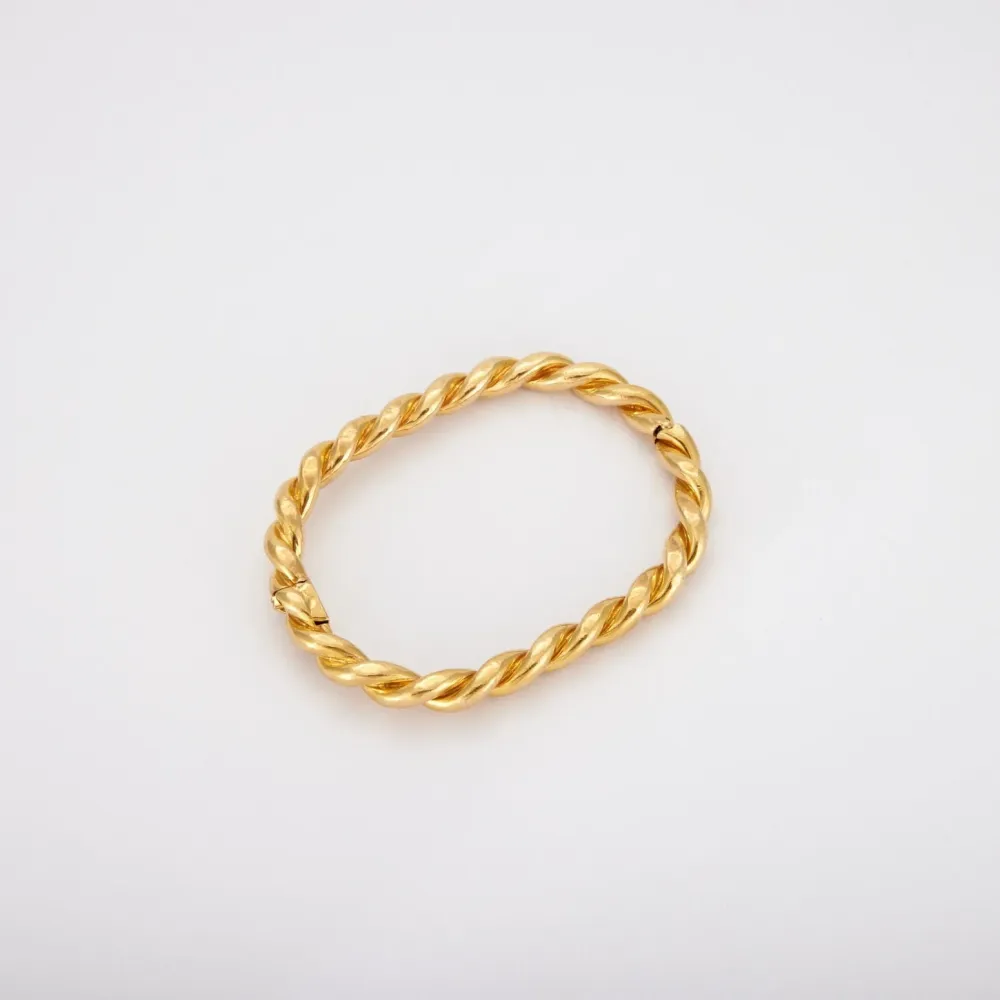 Twisted bracelet Yellow verguld voor Hijs- en Hefwerk