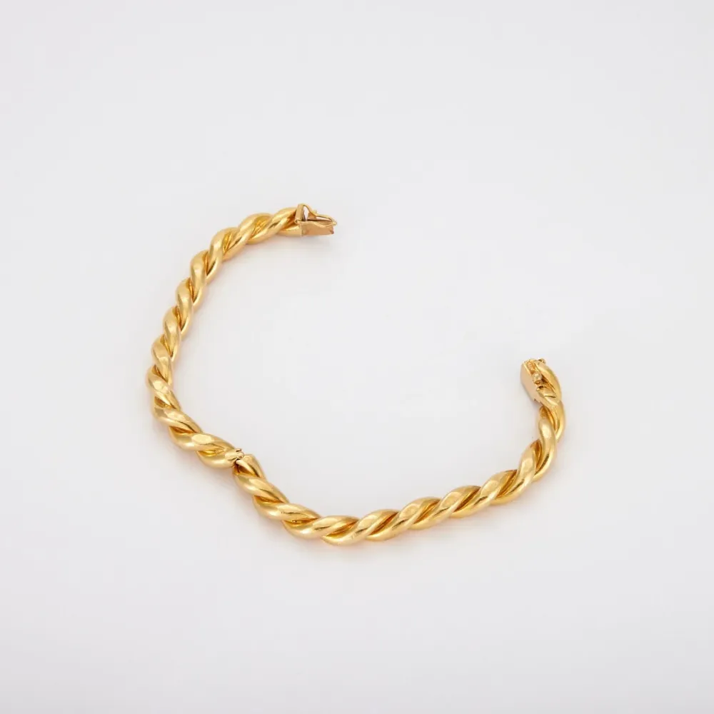 Twisted bracelet Yellow verguld voor Hijs- en Hefwerk