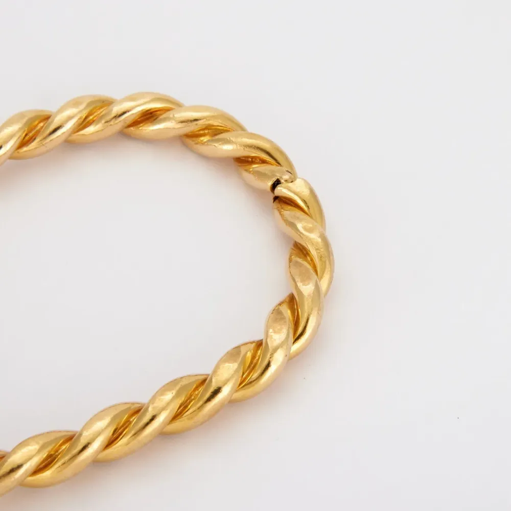 Twisted bracelet Yellow verguld voor Hijs- en Hefwerk