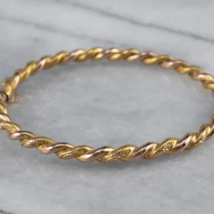 Victorian Twisted Gouden Bangle Bracelet (WLL 2000kg)