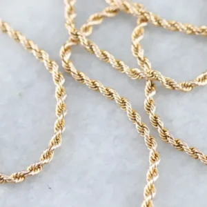 Vintage 14K Yellow Gold Twist Chain