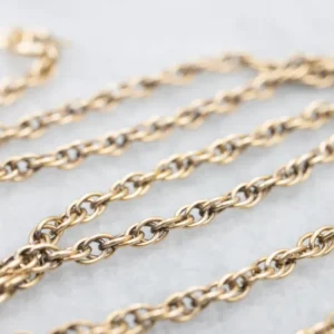 Yellow Gold Loose Rope Twist Chain