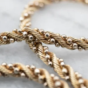 Yellow Gold Rope Twist Chain