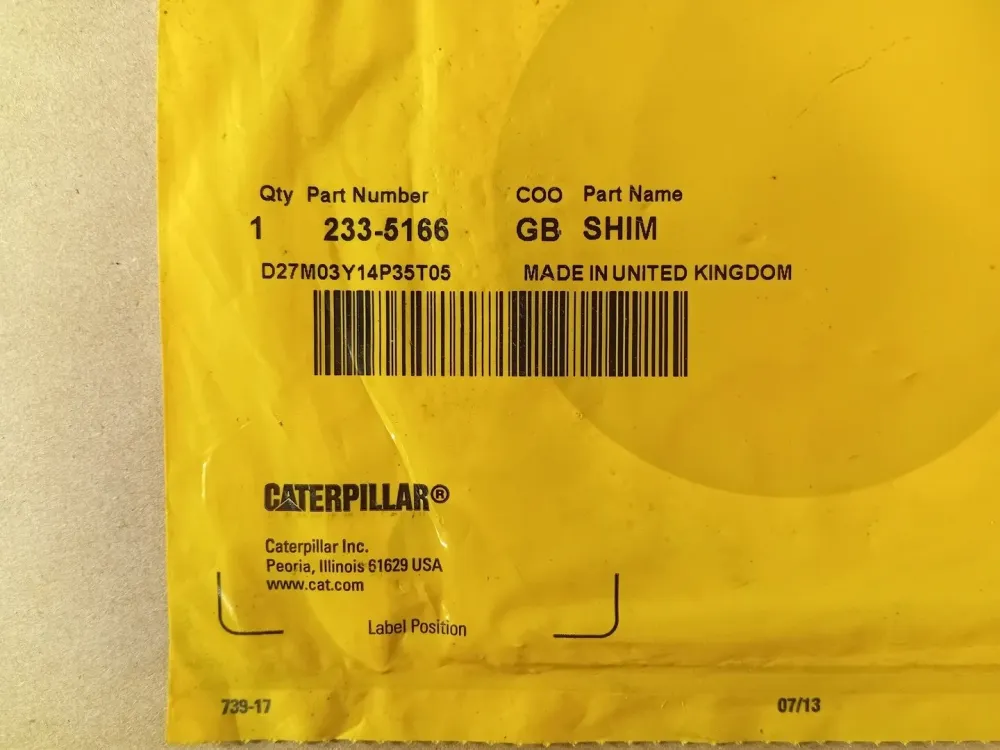 0.5mm Thick Rvs Shim 233-5166