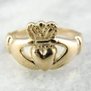 14K Yellow Goud Claddagh Ring