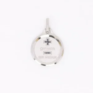 AUGIS - Round love medal white gouden More than yesterday Less than tomorrow