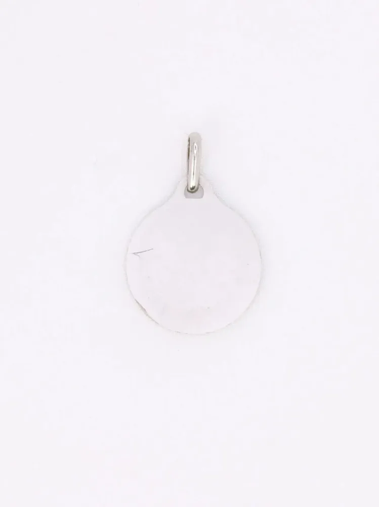AUGIS - Round love medal white gouden More than yesterday Less than tomorrow