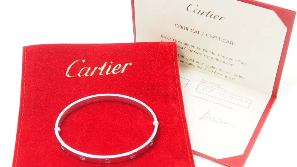 Bracelet Cartier Love retro white gold