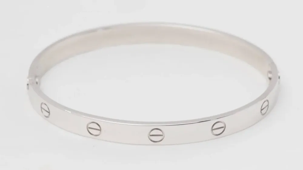 Bracelet Cartier Love retro white gold