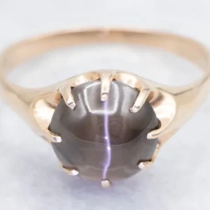 Cat's Eye Sillimanite Woodman Ring Elizabeth Henry