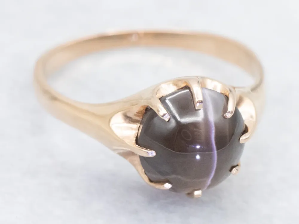 Cat's Eye Sillimanite Woodman Ring Elizabeth Henry