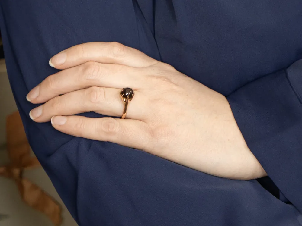 Cat's Eye Sillimanite Woodman Ring Elizabeth Henry