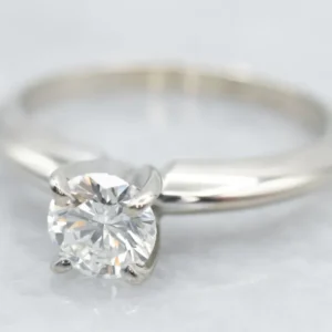 Classic White Gold Diamond Solitaire Engagement Ring