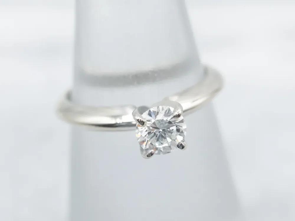 Classic White Gold Diamond Solitaire Engagement Ring