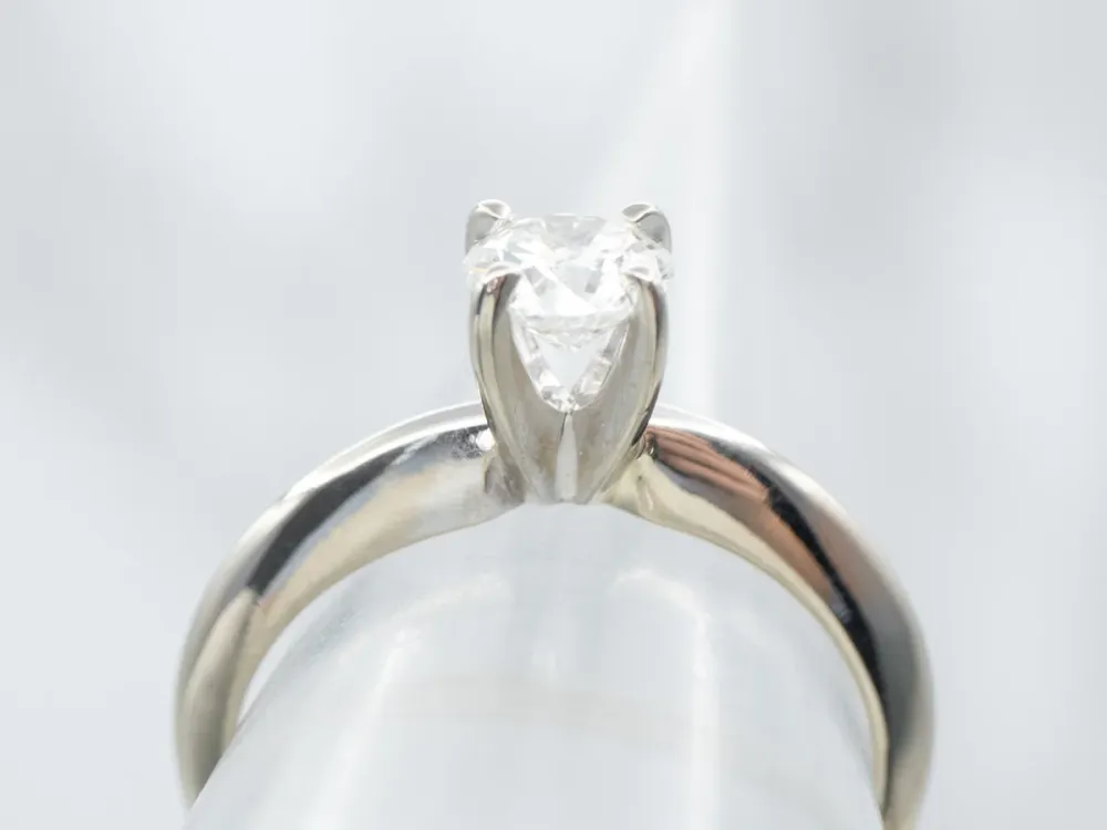 Classic White Gold Diamond Solitaire Engagement Ring