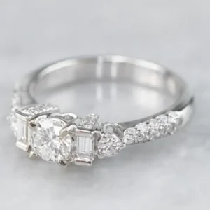Diamond White Gold Engagement Ring