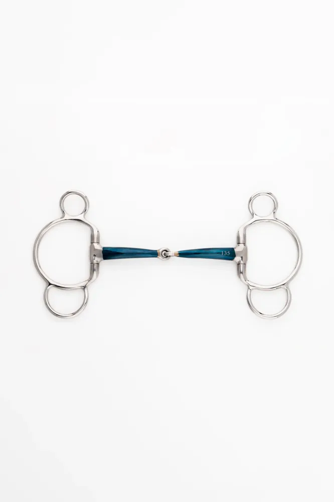 Ergonomic 3-Ring Bit Single Jointed, 14 mm Zeeblauw 145 mm