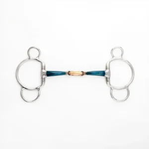 Ergonomic 3-Ring Bit Tweemaal Jointed, 14 mm Blue/Brown 125 mm