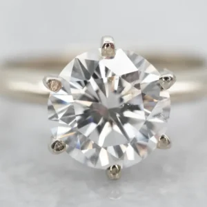 Fashionable Parelmoer Gold Diamond Solitaire Engagement Ring