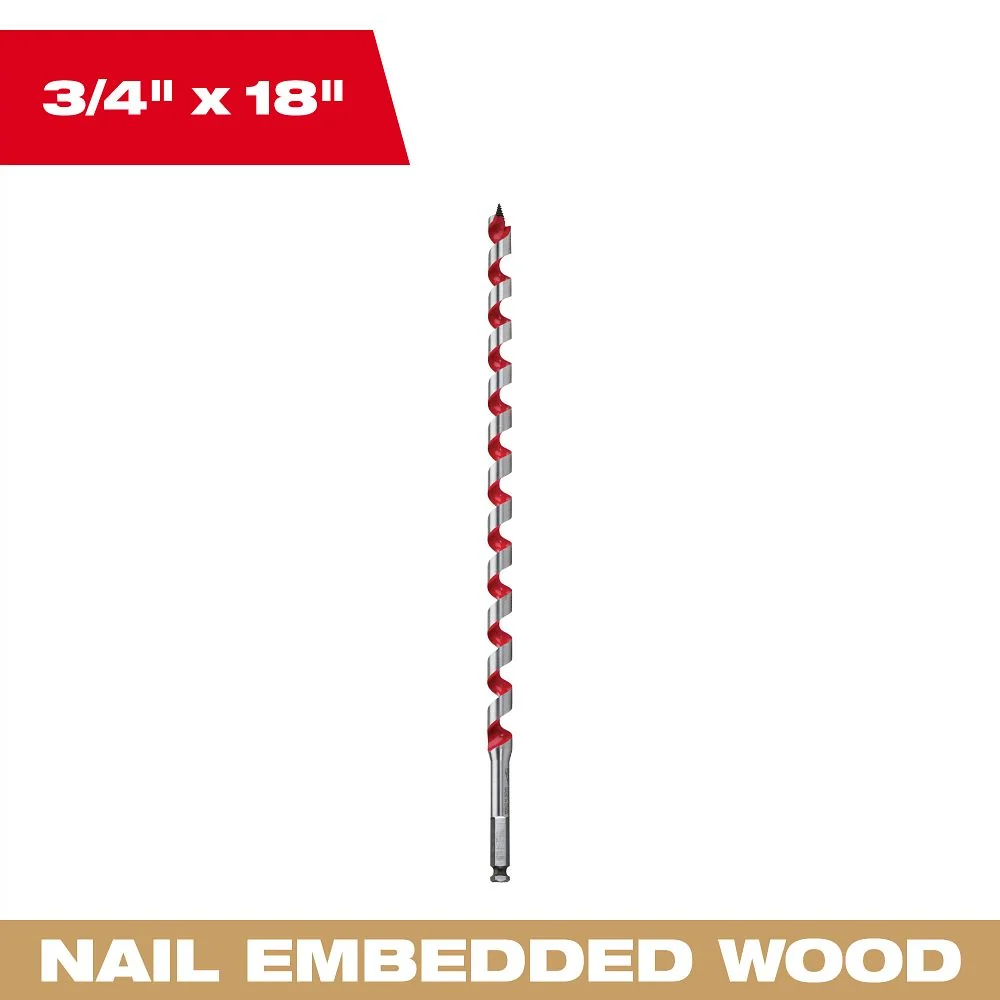 Milwaukee Tools 3/4"x18"Ship Auger Bit 48-13-5750