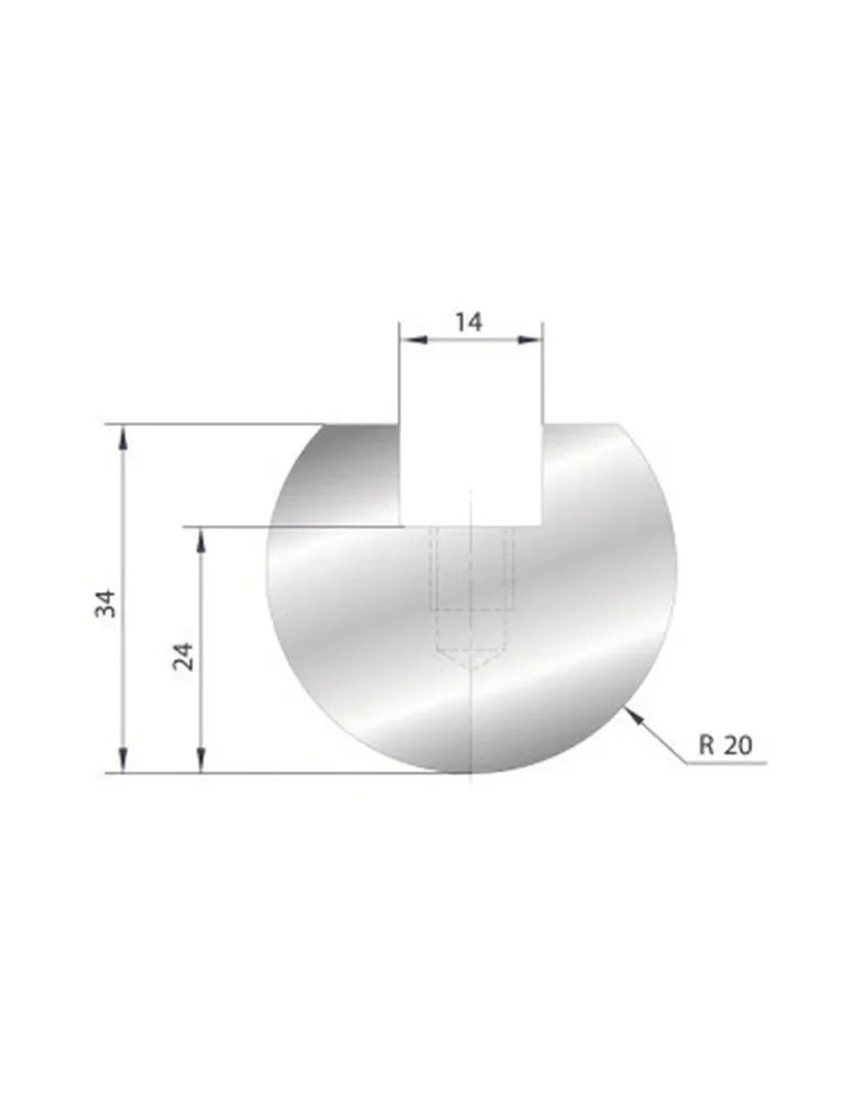 Part No. 1040 @ 415mm Round Element Holder