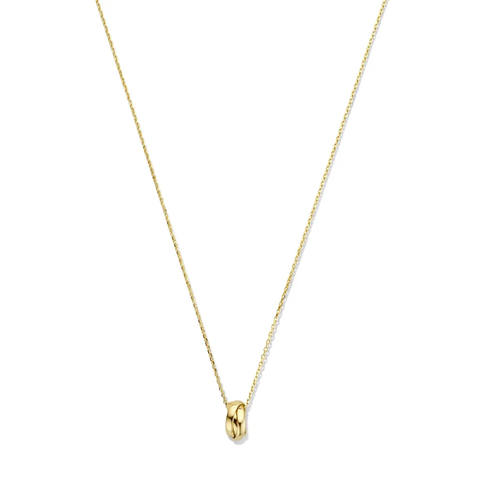 Rivoli Méline 14 karaat gouden ketting met ringetjes