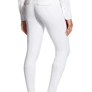 Tri Factor Women's Knee Patch Breeches White 14 Groot