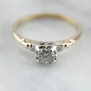 Vintage Diamond Engagement Accent Diamonds