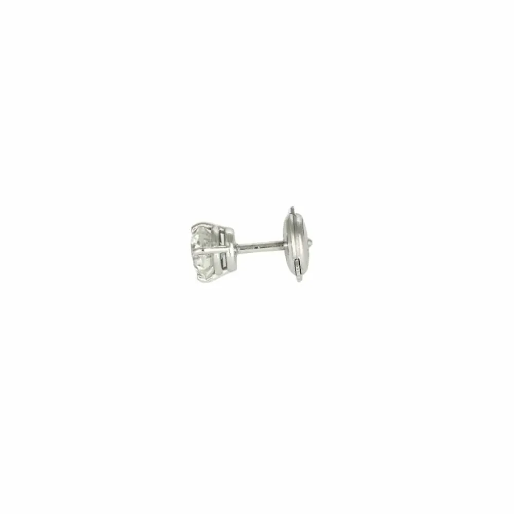White gold and diamond ear studs