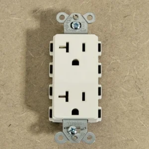 Aluminium Snap Connect Duplex Receptacle SNAP2162WA