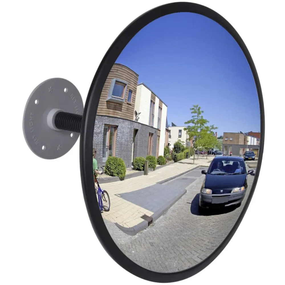 Fotoluminescerende Verkeersspiegel voor binnen 30 cm acryl zwart