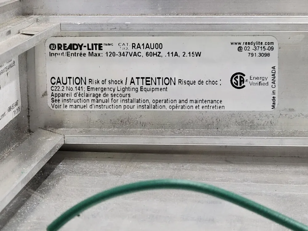 120-347 Volts Pictogram Emergency Exit Sign RA1AU00