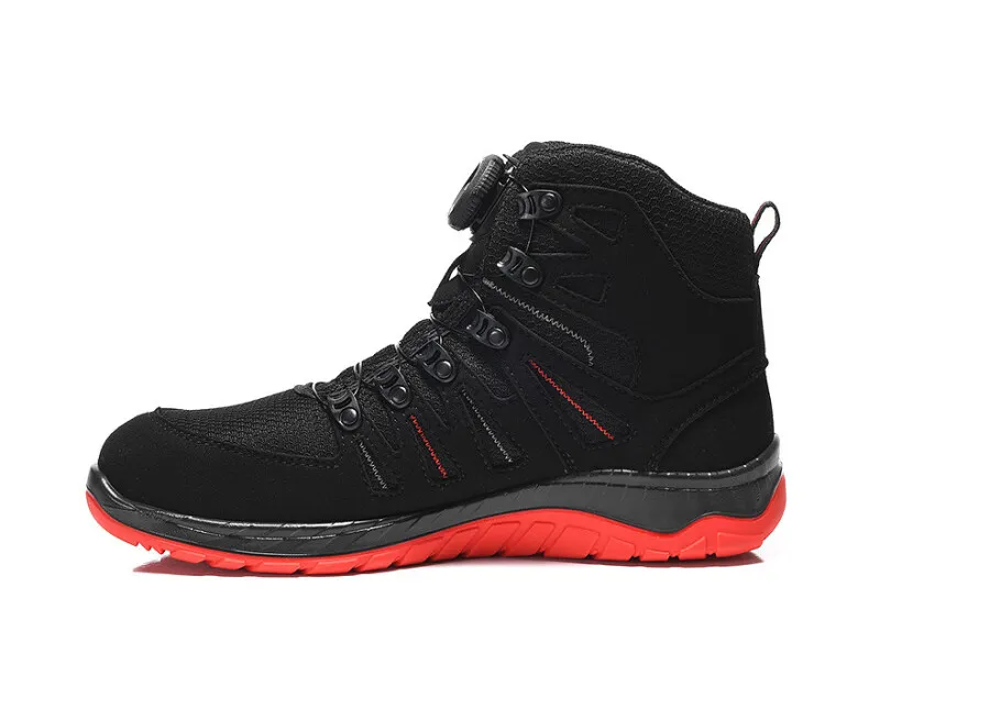 Elten werkschoenen - MADDOX BOA® - ESD S3 - zwart-rood - maat 39 - hoog