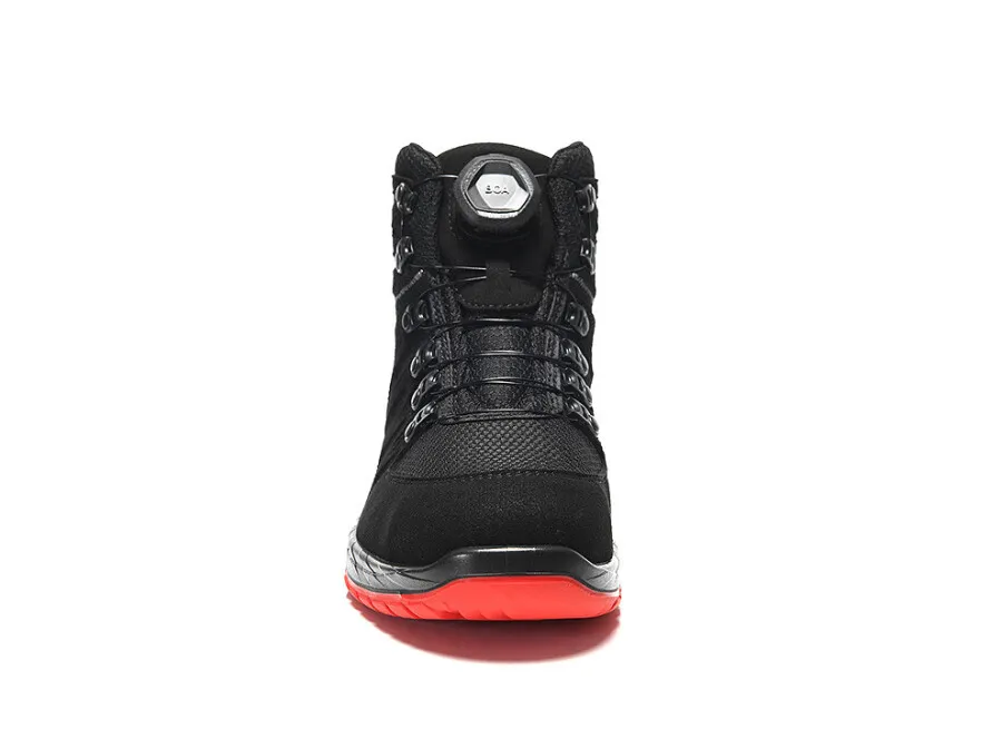 Elten werkschoenen - MADDOX BOA® - ESD S3 - zwart-rood - maat 38 - hoog