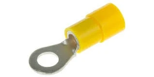 National Equipment 72768 Terminal, Ring, Goudgeel Nylon, #10, 10-12AWG
