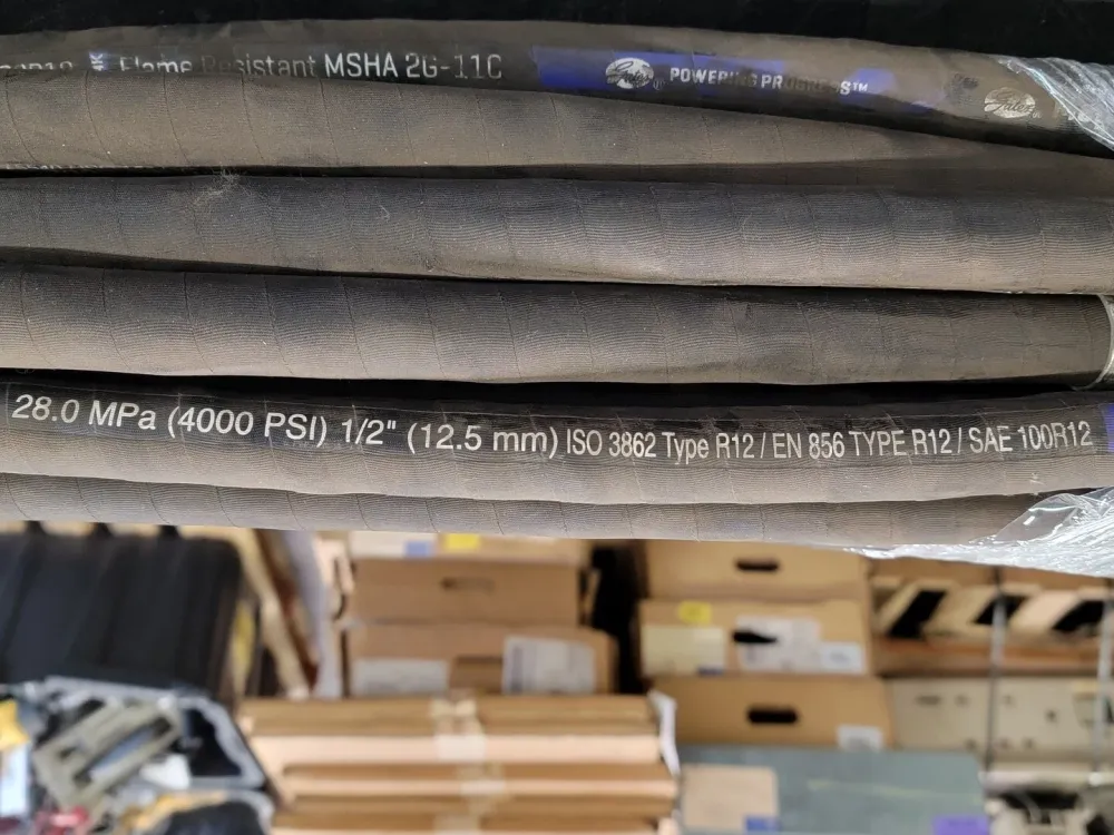 1/2" x 37.5" Hydraulic Hose 8EFG4K 4000 PSI w/ 3/4" Fittings (Set 10)