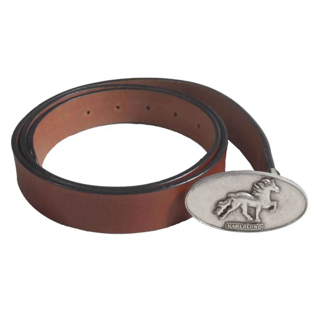 Belt Icelandic Horse Buckle Cappuccino 37.4"
