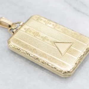 Gegalvaniseerd Roestvrij Beautifully Ingekerfd Vintage Gold Locket