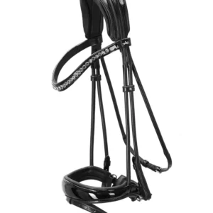 Westminster Bridle black/patent/silver C Set van 10 Stuks